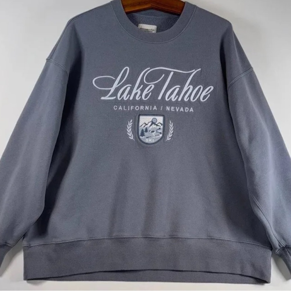 Abercrombie & Fitch Gray Crewneck Sweater